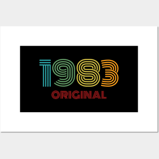 1983 original vintage 80's birthday gift eighties Posters and Art